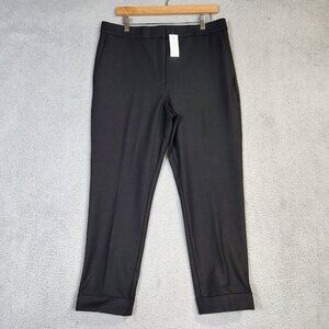 Ann Taylor Pants Women's 12 Black The Ankle Slim Leg Bi-Stretch High Rise NWT